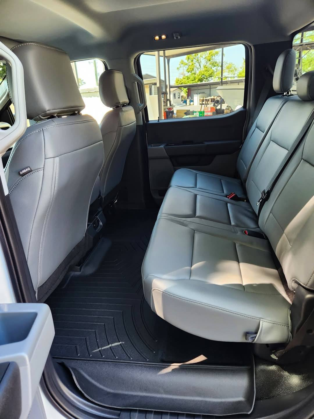 Truck rear seats — interior detail
